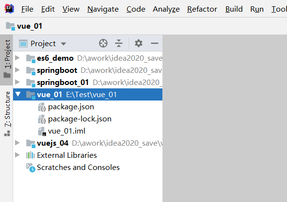 为何用npm install vue能在本地文件中生成node_modules，但是idea中不显示呢