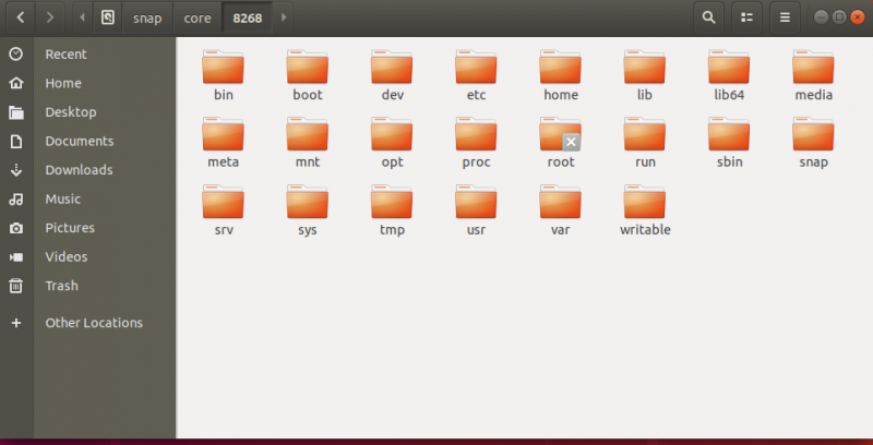 ubuntu下/snap/core文件夹保存的是什么？