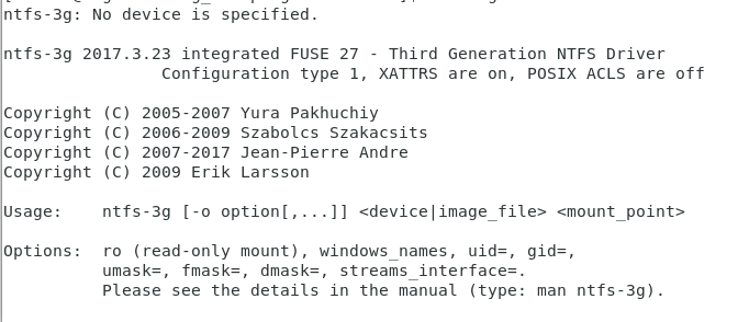 [CentOS 7]镜像文件制作ntfs格式转换器U盘