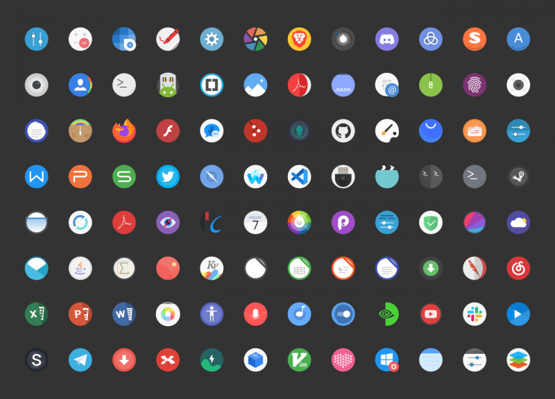 Tela circle icon theme