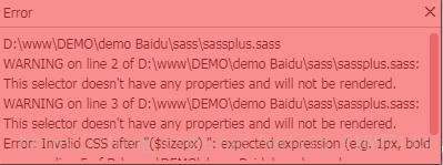 Error: Invalid CSS after and expected expression 错误原因及分析