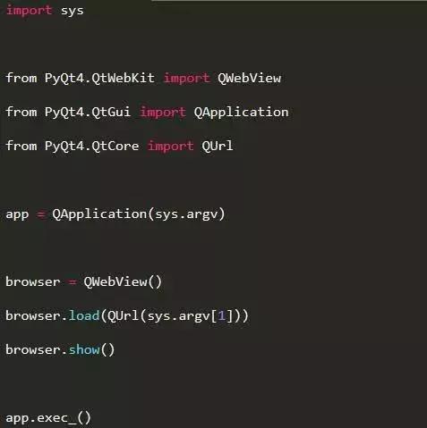 PyQt 框架编写，如何用 Python 开发一个简单的 Webkit 浏览器？