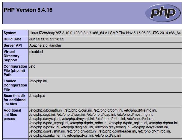 Centocs7安装配置Apache（httpd）+php400+the数据库+phpMyAdii