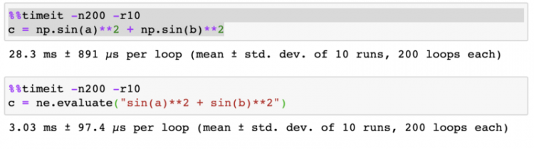 【Python】numexpr：你以为 numpy 已经够快了，其实它还可以更快