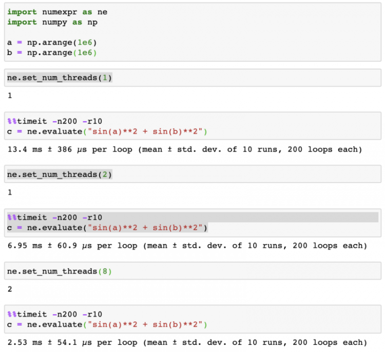 【Python】numexpr：你以为 numpy 已经够快了，其实它还可以更快