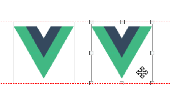 【JS】Vue3拖拽缩放组件，支持吸附对齐，实时参考线等