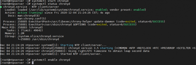 CentOS8.2部署NTP服务器与客户端配置