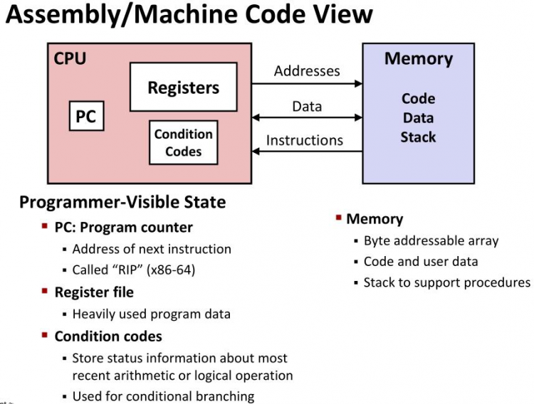 【游戏开发】cmu11313 C6 Machine-Level Primramming I: Sosics