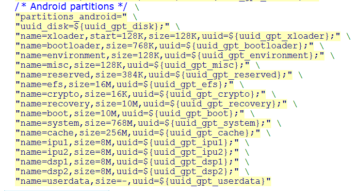 J6 Android eMMC 分区介绍