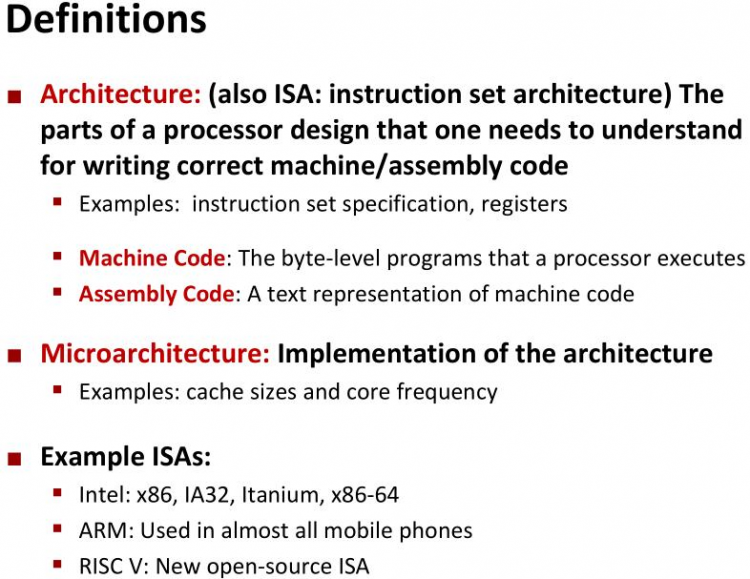 【游戏开发】cmu11313 C6 Machine-Level Primramming I: Sosics