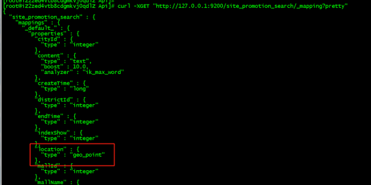 【搜索技术】ElasticSearch 映射了 geo_point 类型字段，但是搜索报错找不到geo_point字段