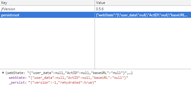 【React】使用redux-persist 本地化redux存储数据，在localstorage里的确有存储redux，但是值是初始化的值？