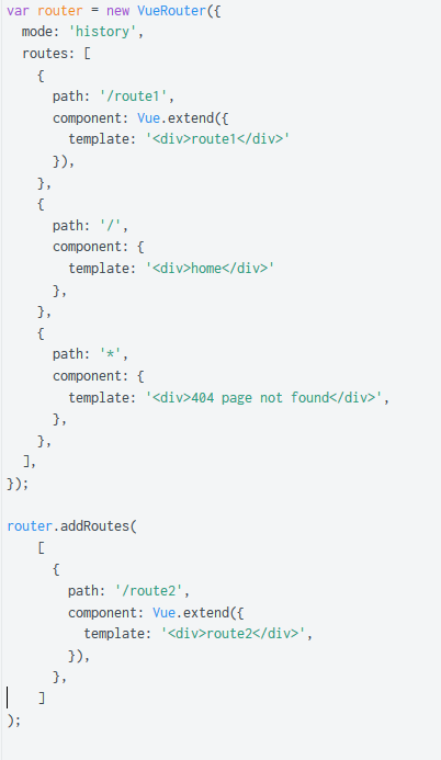 【Vue】vue router.addRoutes(routes)  动态添加路由？？