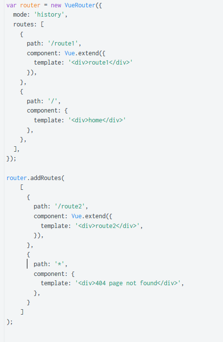 【Vue】vue router.addRoutes(routes)  动态添加路由？？