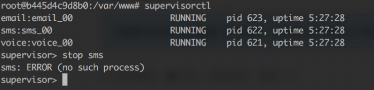 【Docker】supervisorctl 错误 ERROR (no such process)
