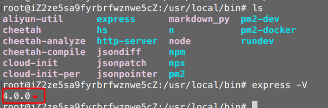 【linux】linux服务器上全局安装了express  运行却找不到