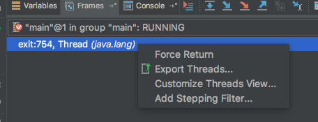 【java】Intellij IDEA 在DEBUG模式下如何不执行后续代码直接停止程序？