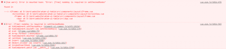 【Vue】Element-UI树形图控件setCheckedKeys报错