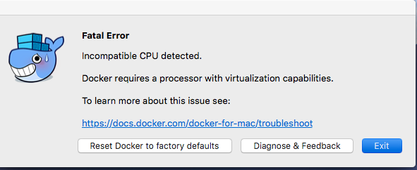 【Docker】Mac 下怎样启用cpu的虚拟功能
