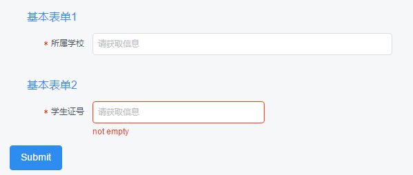 【Vue】动态表单提交时验证出错，如何处理this.$refs[name].validate is not a function？