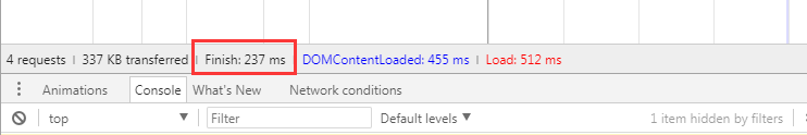 【JS】chrome devtools 中 network 一栏中的 Finish 时间代表着什么？