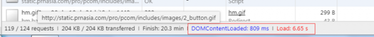 【搜索技术】如何获取chrome browser下的Network的Domcontentloaded和Load事件？