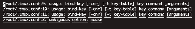 【linux】tmux 的配置为什么不认识这个配置选项呢