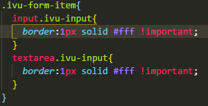 【Vue】iview 怎么去掉Form组件中Input的边框