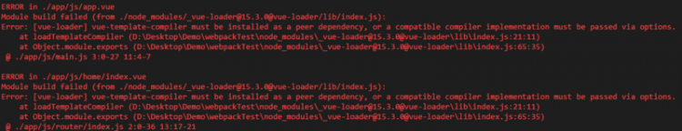 【Vue】vue-loader莫名报错？