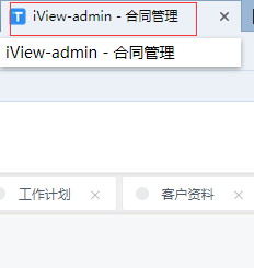 【Vue】iview admin框架如何修改浏览器地址栏显示的内容？