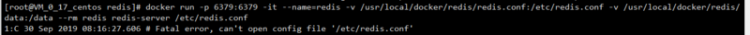 【Docker】通过docker命令行，报错：Fatal error, can't open config file，在容器内执行没问题