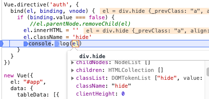 【Vue】Vue自定义指令无法隐藏el-table-column ？