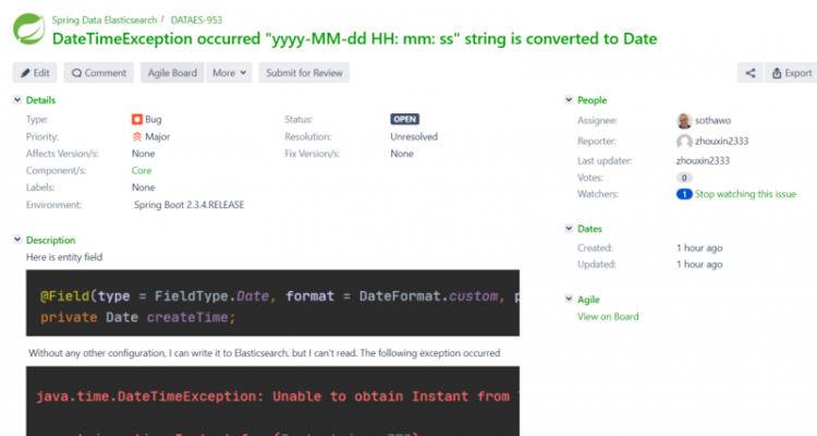 【Java】elasticsearch 整合springboot 的时候出现了日期格式转换的问题 ，找了好多也没有解决，请大佬帮助