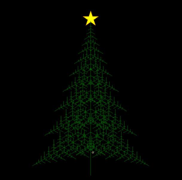 【Python】用Python画一棵带音乐的雪夜圣诞树