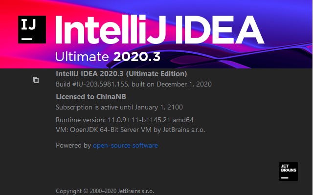 【JS】IntelliJ IDEA 2020.3永久破解激活教程（稳如老狗）