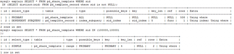 【mysql】mysql为什么用了子查询后，主查询没走主键索引