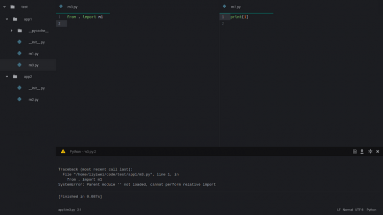 【Python】python的相对导入