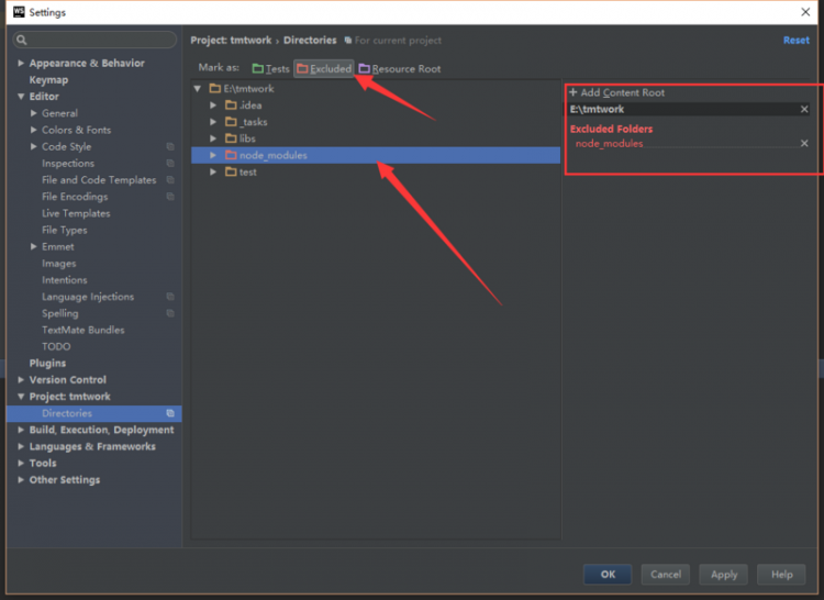 【前端】怎么让webstorm不加载node_modules文件？