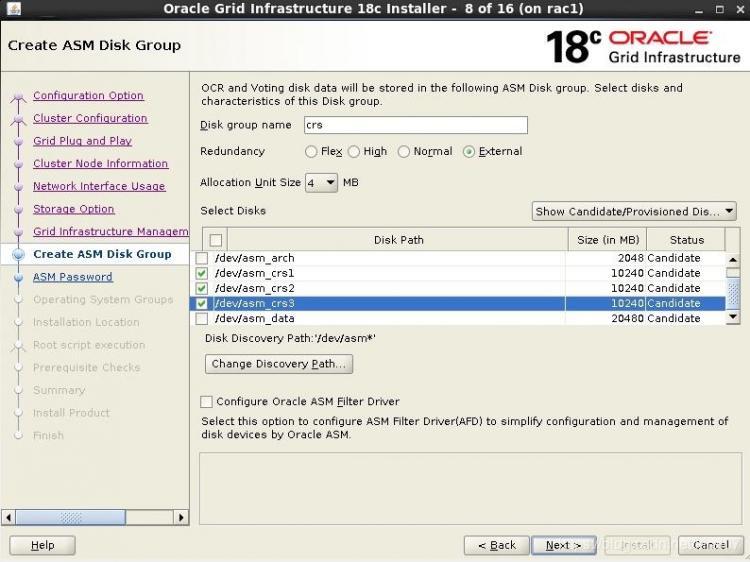 【游戏开发】CentOS 9.2使用iSCSI部署Orattle 18.3 RAC