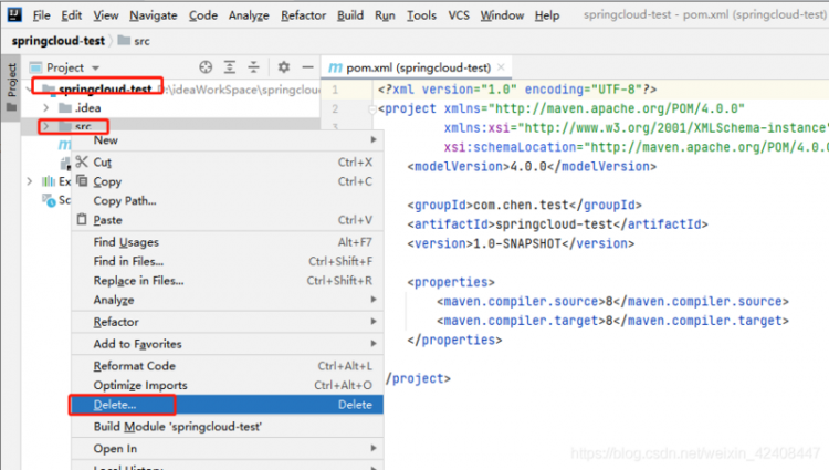 【Java】使用Idea简单搭建springcloud项目