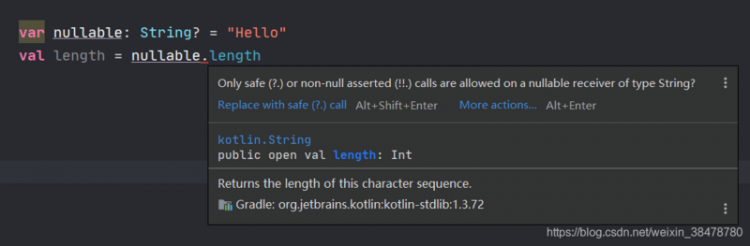 【安卓】Kotlin 空类型安全与智能类型转换