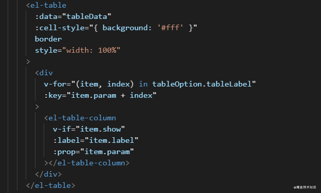 【JS】element 封装表格table-column列顺序不对