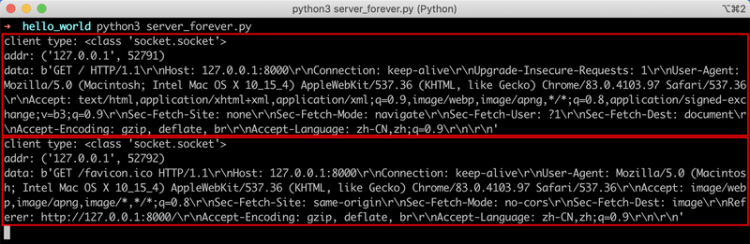 【Python】用 Python 撸一个 Web 服务器-第2章：Hello World