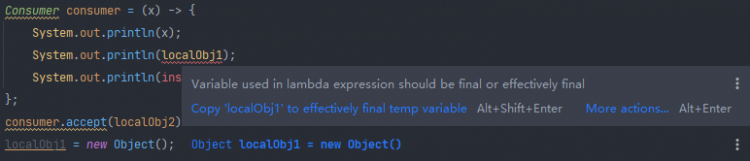 【Java】为什么Java Lambda表达式引用的局部变量需要final修饰