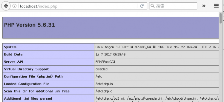 【php】centos7下安装nginx+php-fpm访问oracle数据库，命令行正常访问，浏览器报502