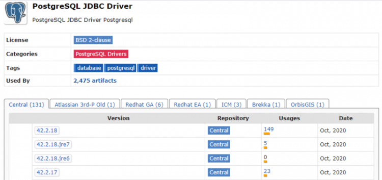 【Java】postgresql java驱动库选择