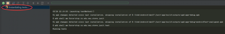 【安卓】Android Studio单元测试Instantiating tests...一直无响应