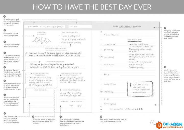 OneNote模板下载晨间日记模板免费下载_Office教程网