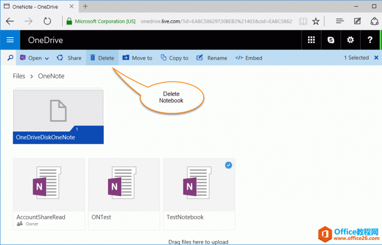 如何完全删除一个OneNote笔记本?_Office教程网