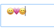mac 输入emoji会跟文字挤在一起 前端解决方法？